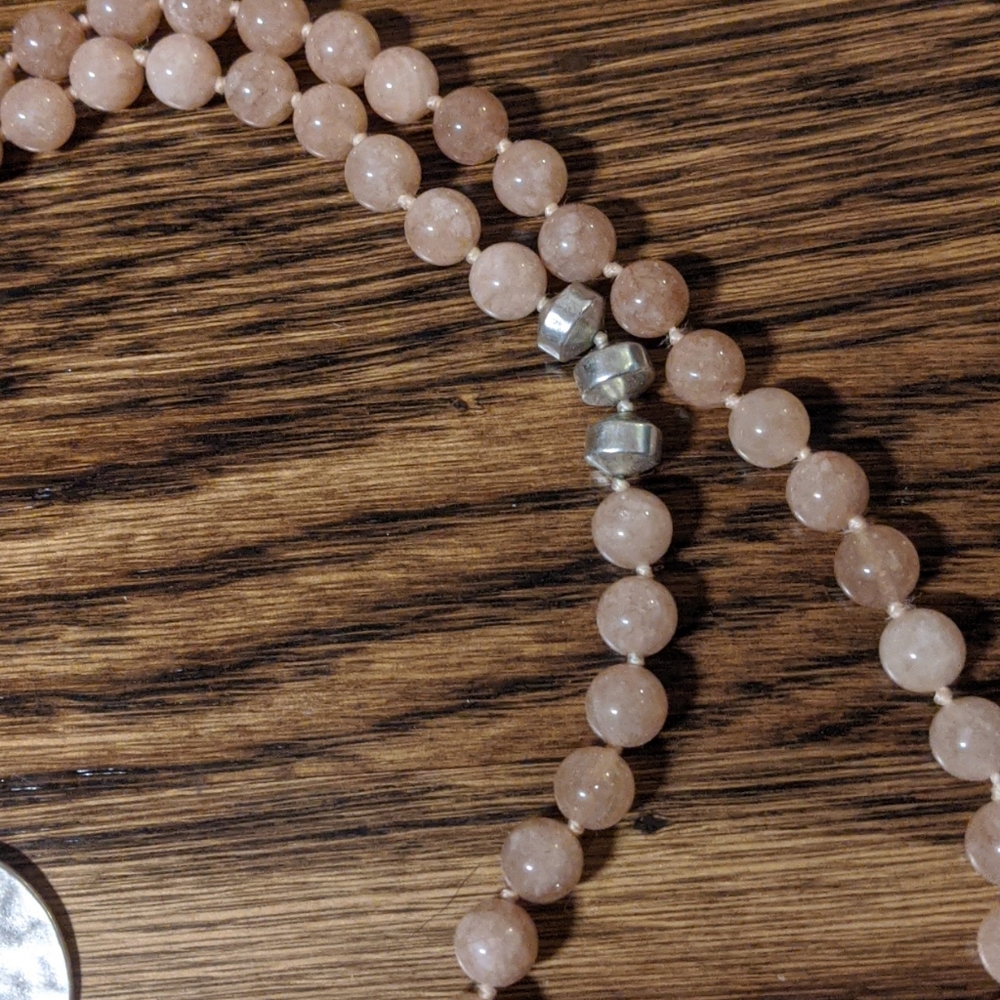 Rose Quartz necklace and 2 bracelets - Picture 5 of 8